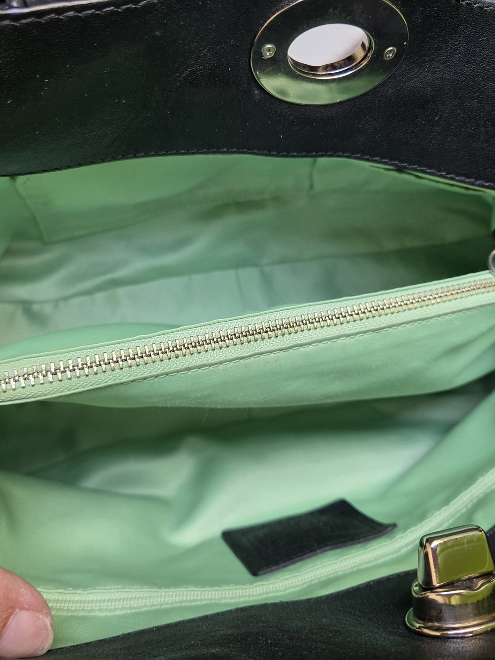 Coach Garnet Pleated Leather Satchel - Picture 7 of 12
